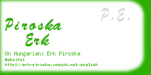 piroska erk business card